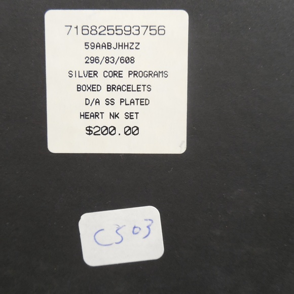 Silvercore Diamond Accent Heart Silver plated Necklace Set - Picture 2 of 5